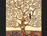 Famous Life Paintings - The Tree of Life Stoclet Frieze